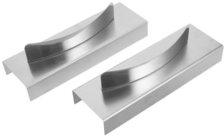 Mikinona Protezione Ignifuga per Cucine in Acciaio Inox 2 Pezzi, Griglia Resistente ad Alta Temperatura per Cucine Commerciali, Ristoranti e Hotel, Riempitivo Termico Antiscivolo