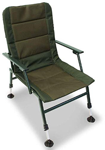 G8DS® Karpfenstuhl XPR gepolstert Schlammfüße verstellbar Armlehnen bequem Karpfen Angeln sitzen Chair