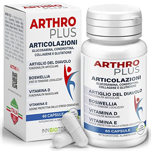 Artiglio del Diavolo per Articolazioni con Vitamina E, Glucosamina e Condroitina - MSM Integratore - Collagene - Boswellia serrata | Supporta la Salute Articolare e la Artrosi - Collagene Integratore