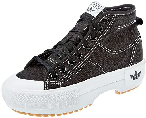 adidas Damen Nizza Trek Sneaker, Core Black/Cloud White/Gum, 42 EU