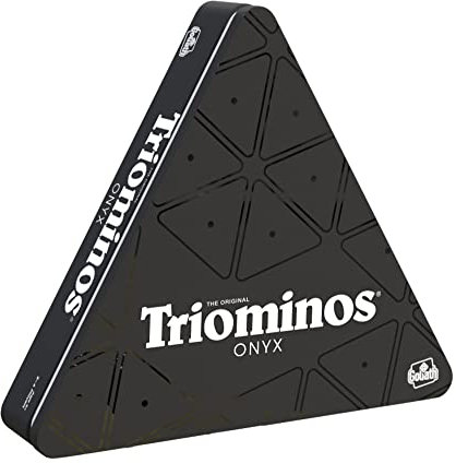 Triominos Onyx, Brettspiele ab 6 Jahren, Gesellschaftsspiele für 2 bis 4 Spieler, Spiele für Kinder und Erwachsene