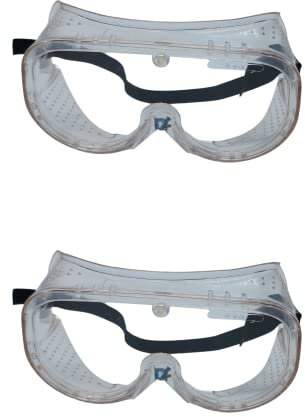 DSTOCK60 - Lot de 2 paires de lunettes-masque de protection ALIZE – Lunettes Anti-rayures et antibuée – Pour bricolage, jardinage, industrie