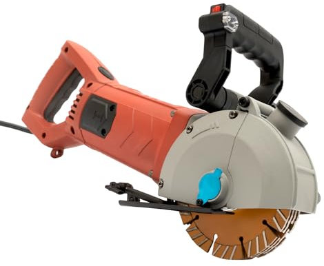Beton - Scanalatrice da parete elettrica a 360°, 6200 RPM, profondità di scanalatura 41 mm, per mattoni rossi, blocchi di gesso, barre di acciaio