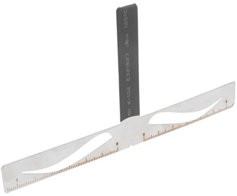 MAJORMENCH Règle De Mesure De Sourcils Professionnelle Réutilisable Avec Pochoir à Trois Points Outil De Dessin Précis Pour Maquillage Symétrique Et Naturel Des Sourcils