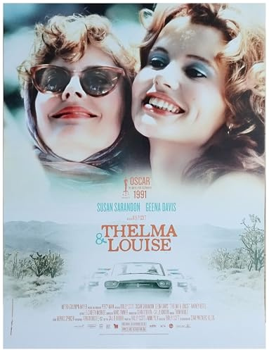 THELMA ET LOUISE - Poster cinematografico originale piccolo formato (53 x 40 cm ROLE) pellicola 1991 molla Geena Davis Susan Sarandon