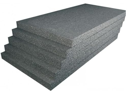 Lovistore Pannelli Isolanti Polistirolo con Grafite 20 kg/mq, 100x50 cm spessore 10 cm, per Cappotto Termico, Rivestimento, Isolamento Pareti Interne ed Esterne, Tetto e Coperture (50)