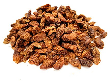 HERONS - Dried Silkworm Pupae - For Turtles, Birds, Reptiles, Mammals, Koi & Pond Fish - 100% Natural - High Protein - Ballast Substances & Chitin - Regulates Digestion - 100 Grams