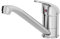 SÄUBER® Glade Kitchen Sink Mixer Tap Fixed Spout Brass Body Single Lever for Sinks Taps Faucet Modern Round Deck Mounted Monobloc, Chrome