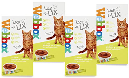Liver, Sausage And Cat Grass Webbox Cats Delight (Pack Of 4)
