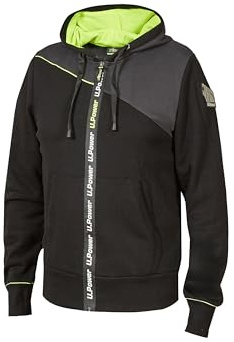 U-POWER | Felpa da Lavoro Uomo con Chiusura a Zip JUPITER, 65% cotone 35% poliestere