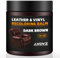 AWOWZ Leather Recoloring Balm - Scratch Repair & Color Restore Kit for Faded Leather, Couch & Car Seats - 10OZ Leather Restorer Balm for Furniture, Auto Interior, Vinyl, Accessories (Dark Brown)
