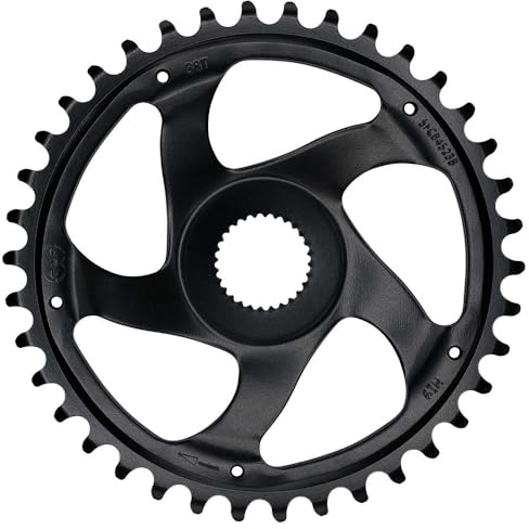 KMC Bosch Gen 4 Plateau sans espacement, Noir, 38T, chaîne 52,0 mm