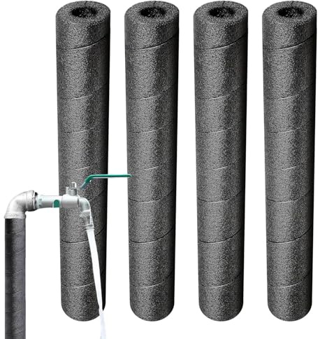 HunicandIU Guaina Isolante in Schiuma per Tubi | Set 4 Pezzi Multiuso Per Giardino Casa Esterno - Attrezzatura Per Piscina Barre Di Rame Maniglie Ringhiere Giardino Cortile Estate