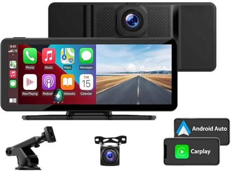 10,26 tums kamera Trådlös Auto FM Bluetooth Bil DVR GPS Videobandspelare Bakkamera 12v