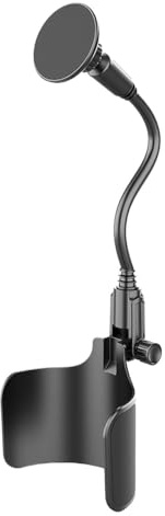 Portatelefono Auto da Bicchiere Portabicchieri Magnetico Regolabile Rotante | Supporto Telefono da Bicchiere per Donne Uomini Veicoli Camion Camper Berlina Furgone Smartphone