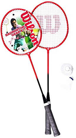 Wilson Badminton 2 PC Kit V2 1 Tennisset, Vuxna Unisex, Multifärg (Multicolor)