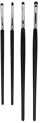 4Pcs Eyeliner Smudge Brush Pencil Soft Makeup Tool, Lidschattenpinsel-Set Eyelinerpinsel Zum Mischen von Lidschatten Blending Eyeliner Langlebige Augenbraue