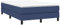 vidaXL Boxspringbett mit Matratze Bettgestell Doppelbett Polsterbett Bett Hotelbett Bettrahmen Lattenrost Schlafzimmerbett Blau 120x200cm Stoff