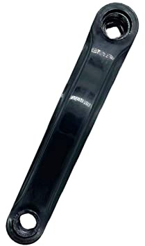 rflaueo Manivelle de vélo de 170 mm avec trou de diamant et trou carré en alliage d'aluminium gauche à vitesse unique pour vélo de montagne vélo de route (U70-1)