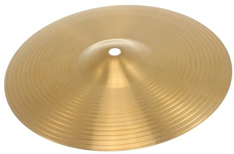 SUPVOX Cymbale Crash Ride 10 Pouces En Laiton Ensemble De 2 Cymbales Percussion Pour Débutants Et Musiciens Polyvalents Résistantes Aux Chocs Pour Batterie