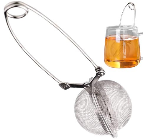 Filtro per tè a foglie sfuse - per infusore per tè a rete con colino per tè a foglie sfuse | Colino da tè in acciaio inossidabile, colino da tè in rete per tè sfuso