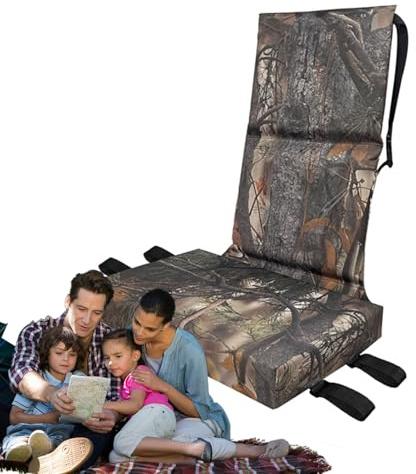 Cojín portátil para Asiento de Caza, cojín Impermeable para Caza, Accesorios de Camping para Playa, Picnic, Barbacoa, mochilero, césped, Senderismo, Estadio,