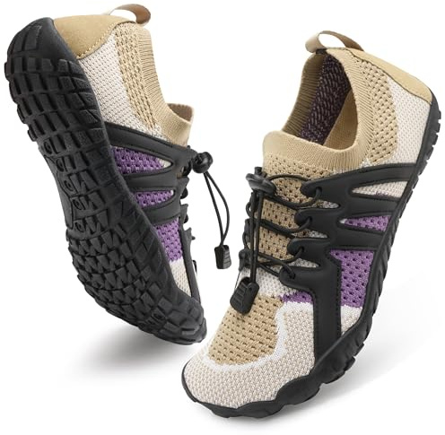 Stelle Water Shoes for Women Men, Quick-Dry Barefoot Aqua Shoes for Beach, Swim, Pool, Boating & Yoga, Lightweight Water Shoes for Adult (Desert Eclipse,7)