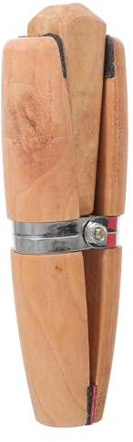 Mobestech Sturdy Wooden Ring Jaw Clamp for Jewelry Making and Repairing Wood and Stainless Steel Construction Securely Holds Rings for Polishing Setting and Crafting for Jewelers and DIY