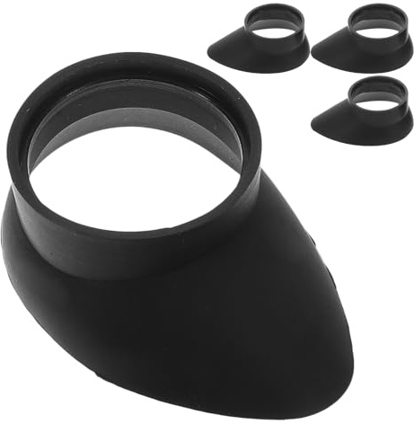 Zerodeko Accessori per Microscopio e Telescopio 4 Coprioculari in Gomma per Oculari Binoculari 29-33 Mm Protezione Occhi Antiriflesso Morbida per Osservazione Scientifica e Didattica