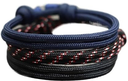 Pulsera de cuerda de paracord hecha a mano para hombre, set de regalo minimalista estilo escalada casual ajustable Hombre Pulseras