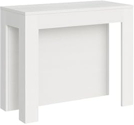 CasaArredoStudio Ausziehbare Konsole Cayman weiß Esche 4 Verlängerungen 62 cm