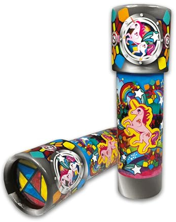 Kaleidomagic - Licorne de Deluxebase. Jouet kaléidoscope Licorne en Carton Durable et écologique. Jouet rétro pour Les fêtes, Jouets éducatifs pour Filles et garçons.