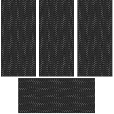 Juego de 4 pegatinas de reparación de suelas negras, antideslizantes, para zapatos de cuero y zapatos deportivos