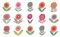 Ulticool – Adesivi impermeabili piastrelle - Fiori retrò vintage - 15 x 15 cm - 15 pezzi Adesivi a forma di piastrelle in pellicola - per parete bagno - parete cucina - Piastrelle adesive