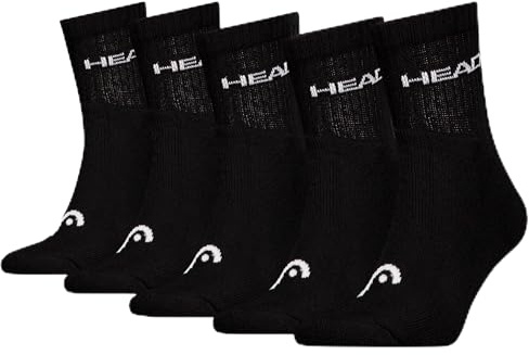 HEAD Mixte Sports Chaussettes Crew, Noir, 9-11 EU