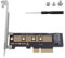 Duttek Pcie Adaptateur NVME 4.0,3.0,2.0, 1.0 NVME vers PCIE X4 Adaptateur pour 2230/2242/2260/2280 M.2 NVMe Solid State Drives, PCIE X4 M.2 NVME Protocol Extension Card