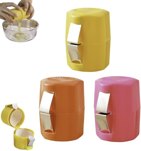 3 Piezas Pelador De Huevos Cocidos, Pelador De Huevos Duros De Acero Inoxidable, Abrecáscaras De Huevo, Separador De Huevo Crudos, AbridorHuevo, CortadorHuevo, RompedorHuevos Para Hornear