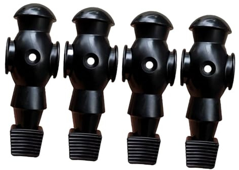QUXVUIS Accesorios de para futbolín. Piezas prácticas Que garantizan una diversión Duradera Durante el Juego de fútbol. Reemplazo de Figuras de futbolín, Negro