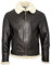 Infinity Herrencreme B3 Schaffell-Weltkrieg-2 Bomber-Leder Fliegen Fliegerjacke 2XL