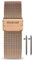 masar 16mm Mesh Rose Gold Universel Premium- Libération Rapide - Bracelet de Montre Maille Milanaise Milanese Milanais Femme, Homme, Acier 16 mm LR Or Rose