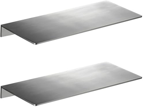 Melairy Duschablage Duschkorb 2PC Badregal Rostfreier Edelstahl Gebürstet ohne Bohren - hält bombenfest Dank Zwei Klebevarianten （20CM）