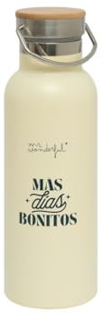 Mr. Wonderful - Botella térmica - Más días bonitos - Capacidad 600 ml - Botella de Agua Acero Inoxidable