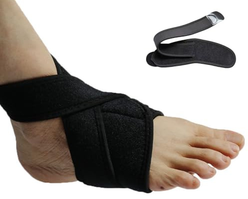 Oaygat Foot Drop Brace Foot Up Orthotic Brace Adjustable Drop Foot Brace Foot Varus Valgus Correction Belt Foot Drop Splint Foot Drop Orthotic Brace Wrap Achilles Tendon Foot Dorsiflexed Stroke