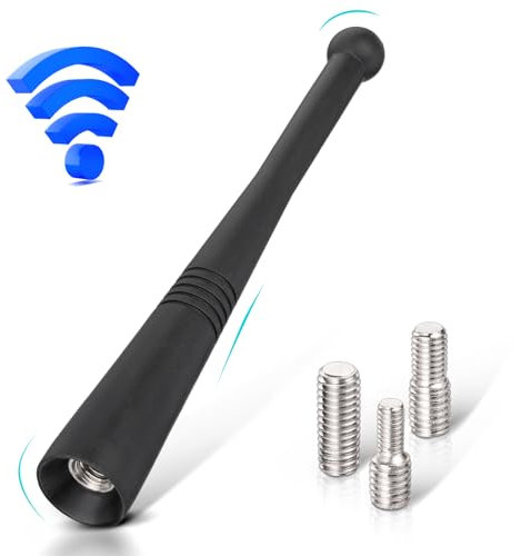 Eightwood Autoantenne Auto Dachantenne Kurz Autoradio Antenne 11cm Universal Car Roof Antenna mit M6 M5 M4 Screws FM/AM Reception