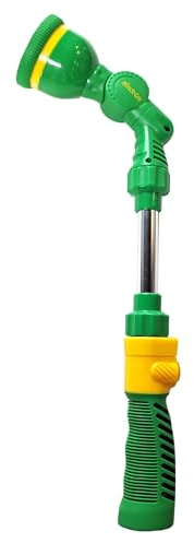Miracle-Gro 17 in. Watering Wand – 6-Pattern Garden Hose Wand with Adjustable Spray Settings, Comfort Grip, and Extended Reach for Watering Hanging Baskets, Plants, and Garden Beds