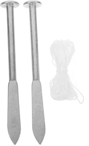 LIFKOME Herramientas de Albañilería Nivelación Precisa con Clavos para Alineación de Ladrillos y Accesorios de Mampostería