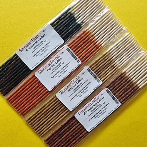 ShrimpTastic Shrimp Lollies Set / 40 Stück/Paprika Brennnessel Artemia Mücken