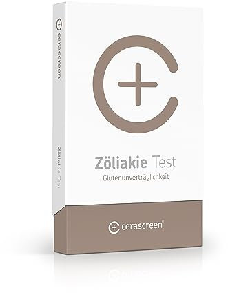 Zöliakie Test von CERASCREEN - Glutenunverträglichkeit testen | Bestimmung der Zöliakie-typischen Abwehrstoffe | Professionelle Laboranalyse | Umfangreicher Ergebnisbericht & Handlungsempfehlungen