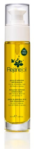 Rejane Oil - Gocce di Splendore dell'Amazzonia - Olio per Capelli, Rigenerante e Idratante per Capelli Sfibrati e Danneggiati - Protegge dall'Effetto Crespo - 50 ml