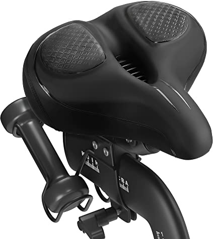 Oversized Bike Seat Cushion for Peloton Bike & Bike +, Exercise Bike, Black
